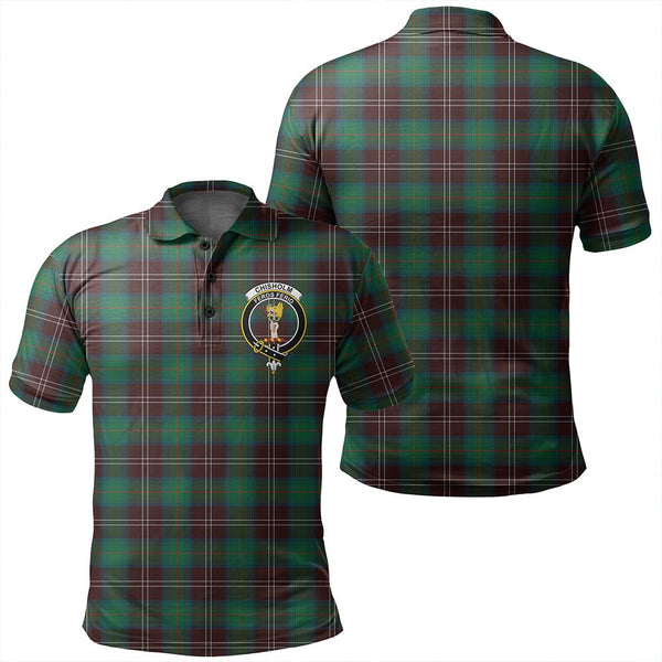 Chisholm Hunting Ancient Tartan Classic Crest Polo Shirt