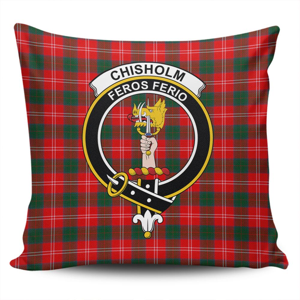 Chisholm Modern Tartan Classic Crest Pillow Cover