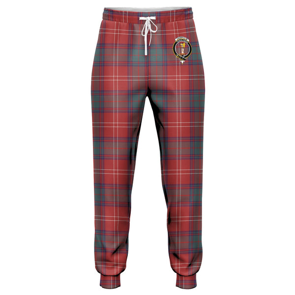 Chisholm Weathered Clan Badge Tartan Jogger Pants