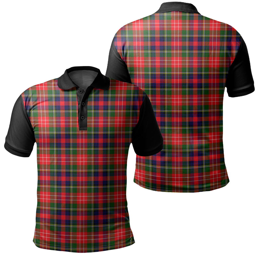 Christie Tartan Classic Polo Shirt Black Neck 1 Style