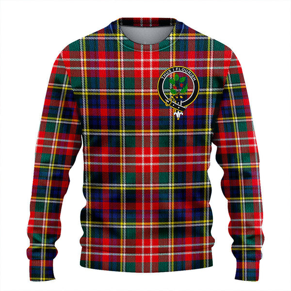 Christie Modern Clan Badge Tartan Knitted Sweater