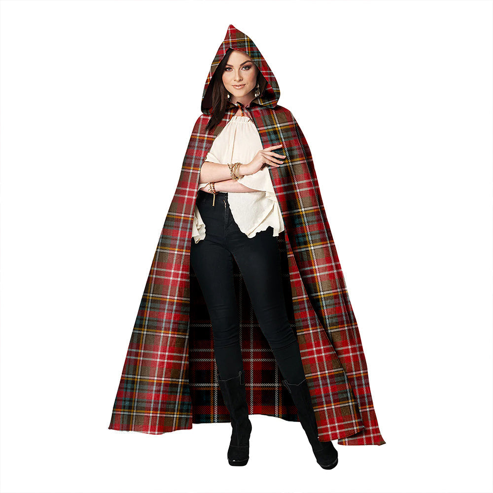 Christie Weathered Clan Badge Tartan Hooded Cloak