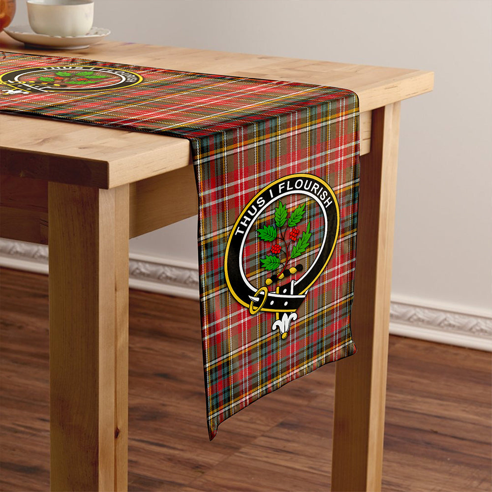 Christie Weathered Clan Badge Tartan Table Runner