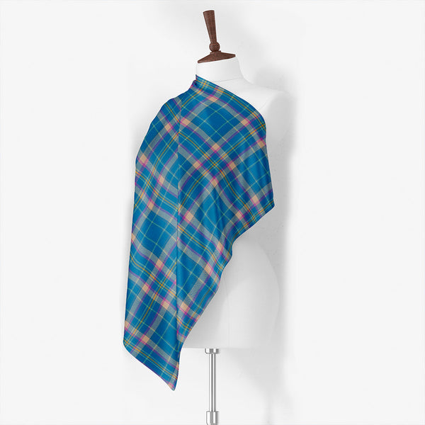 Christie Weathered Tartan Classic Silk Habotai Square Scarf