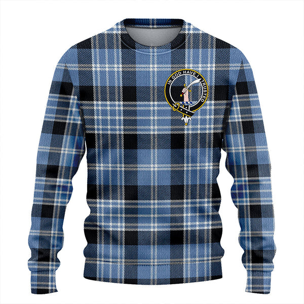 Clark Ancient Clan Badge Tartan Knitted Sweater