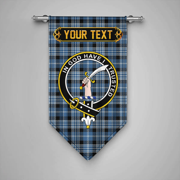 Clark Modern Clan Badge Tartan Gonfalon Personalize