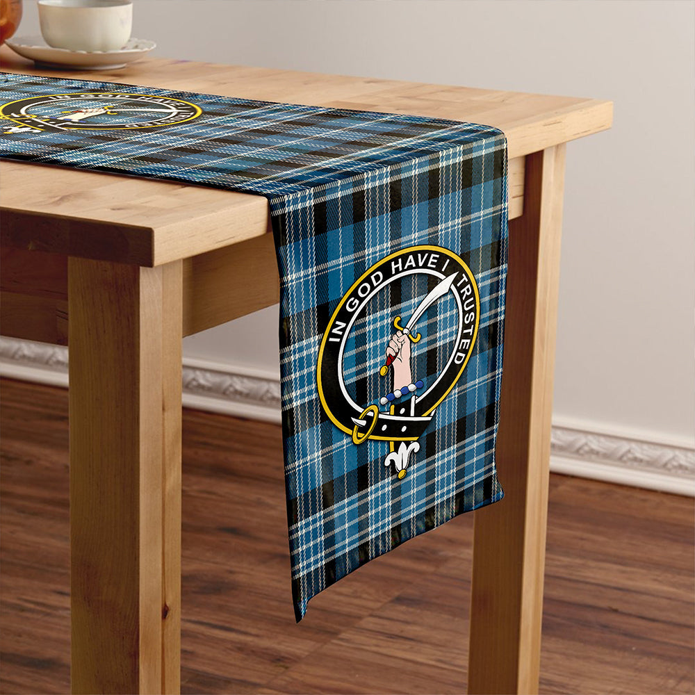 Clark Modern Clan Badge Tartan Table Runner