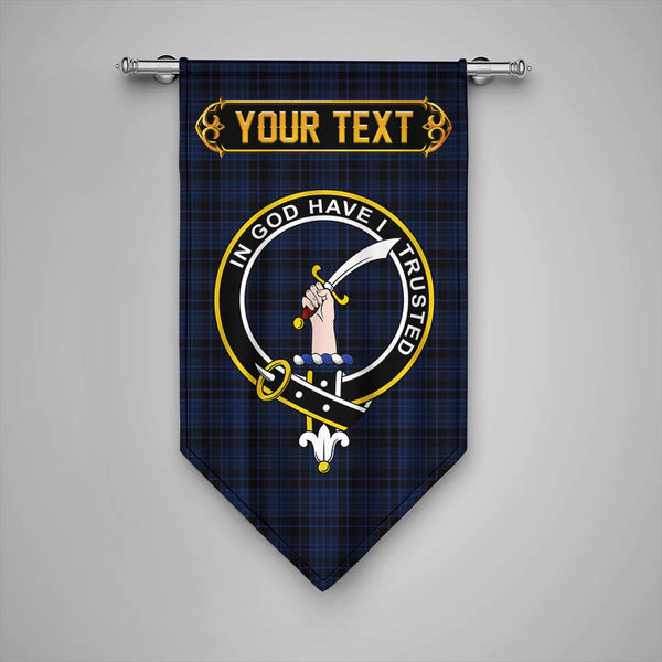 Clark (Clergy) Modern Clan Badge Tartan Gonfalon Personalize