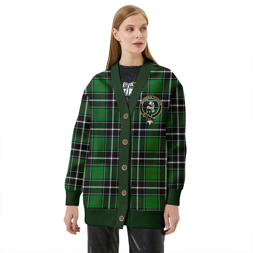 Cleghorn Ancient Clan Badge Tartan V-neck Cardigan