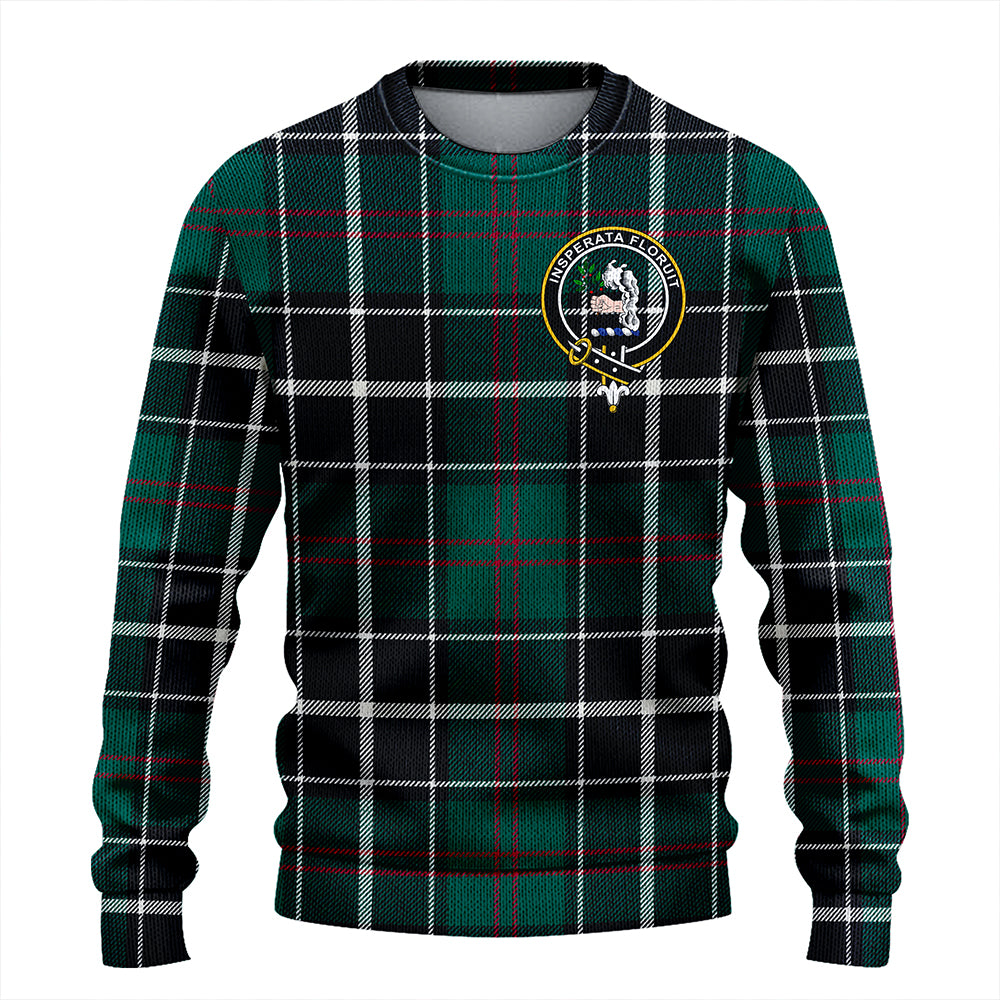 Cleghorn Modern Clan Badge Tartan Knitted Sweater