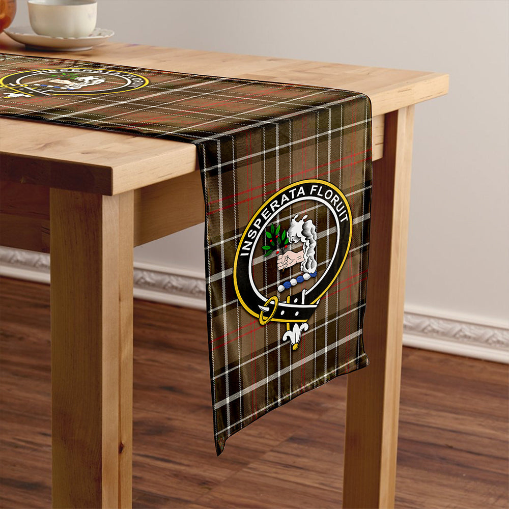 Cleghorn Weathered Clan Badge Tartan Table Runner