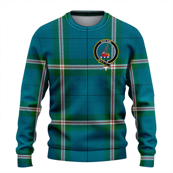 Cleland Ancient Clan Badge Tartan Knitted Sweater