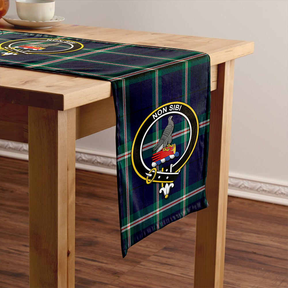 Cleland Modern Clan Badge Tartan Table Runner