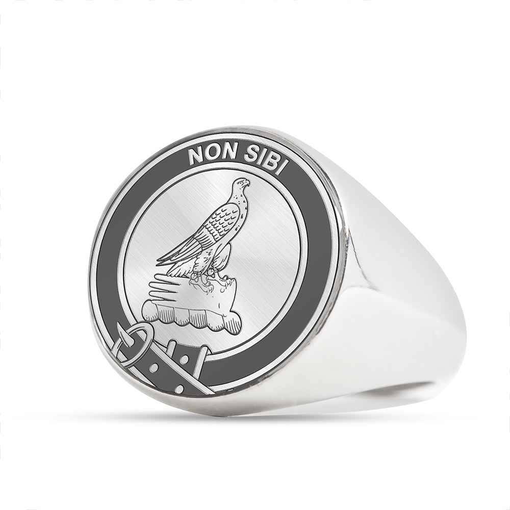 Clelland Clan Badge Engraved Signet Ring