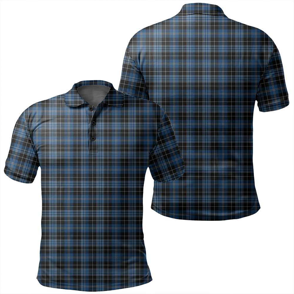 Clergy Blue Tartan Classic Polo Shirt | Celticprime.com – celticprime