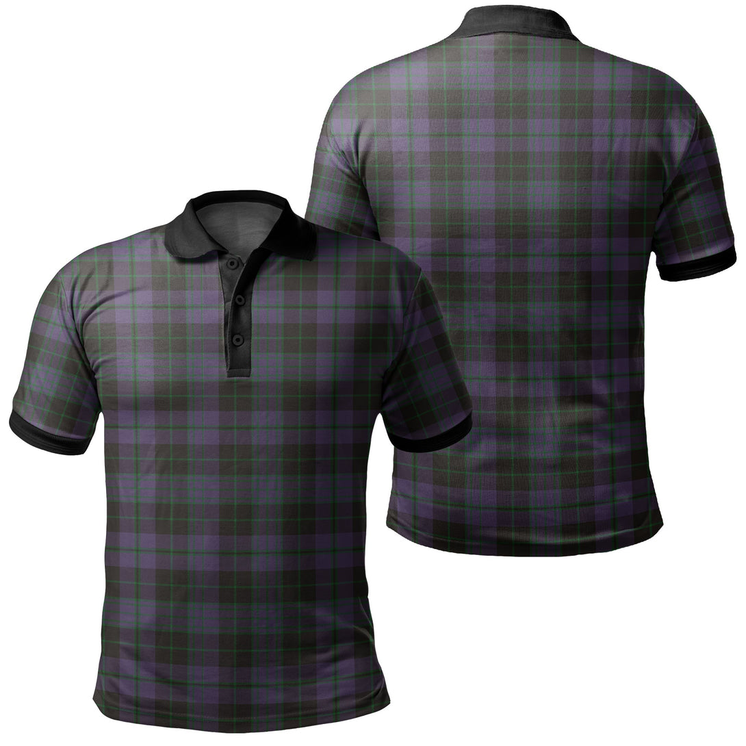 Clergy Green Tartan Classic Polo Shirt Black Neck 2 Style