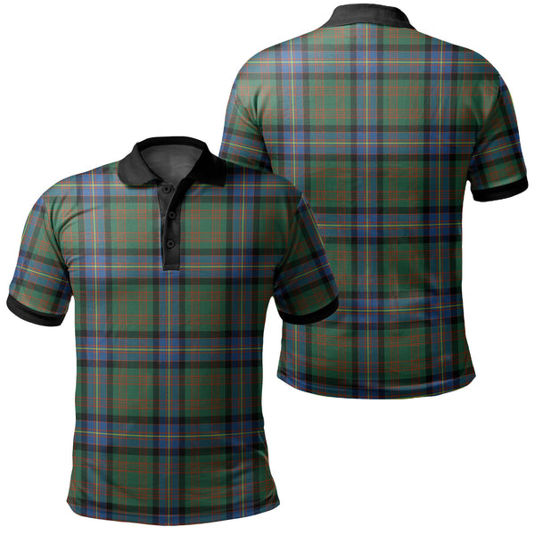 Cochrane Ancient Tartan Classic Polo Shirt Black Neck 2 Style