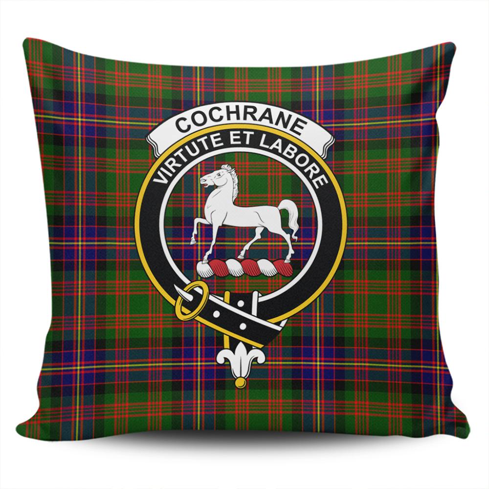 Cochrane Modern Tartan Classic Crest Pillow Cover