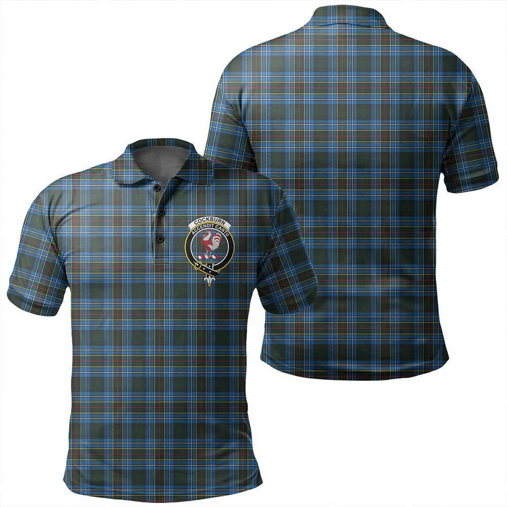 Cockburn Modern Tartan Classic Crest Polo Shirt