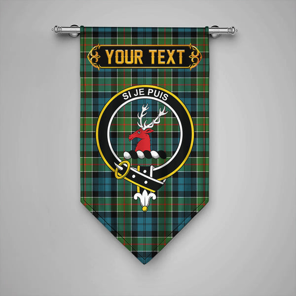 Colquhoun Ancient Clan Badge Tartan Gonfalon Personalize