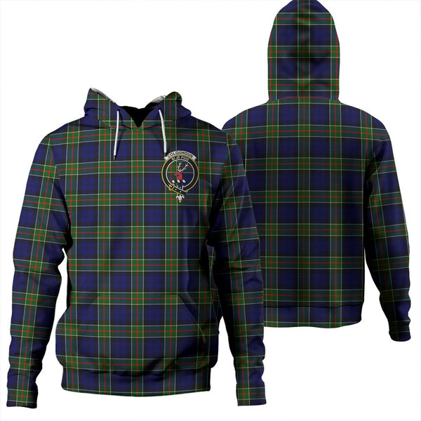 Colquhoun Modern Tartan Classic Crest Hoodie