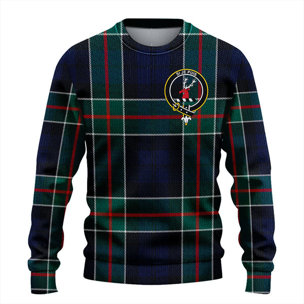 Colquhoun Modern Clan Badge Tartan Knitted Sweater