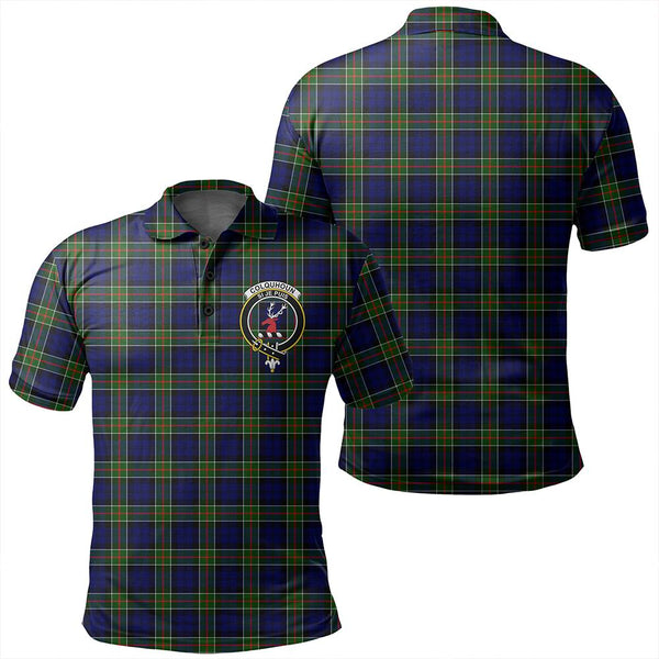 Colquhoun Modern Tartan Classic Crest Polo Shirt