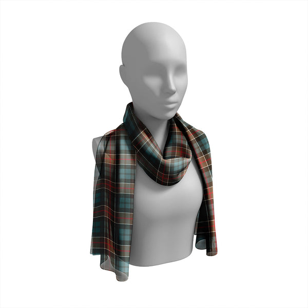 Colquhoun Weathered Tartan Classic Silk Habotai Long Scarf