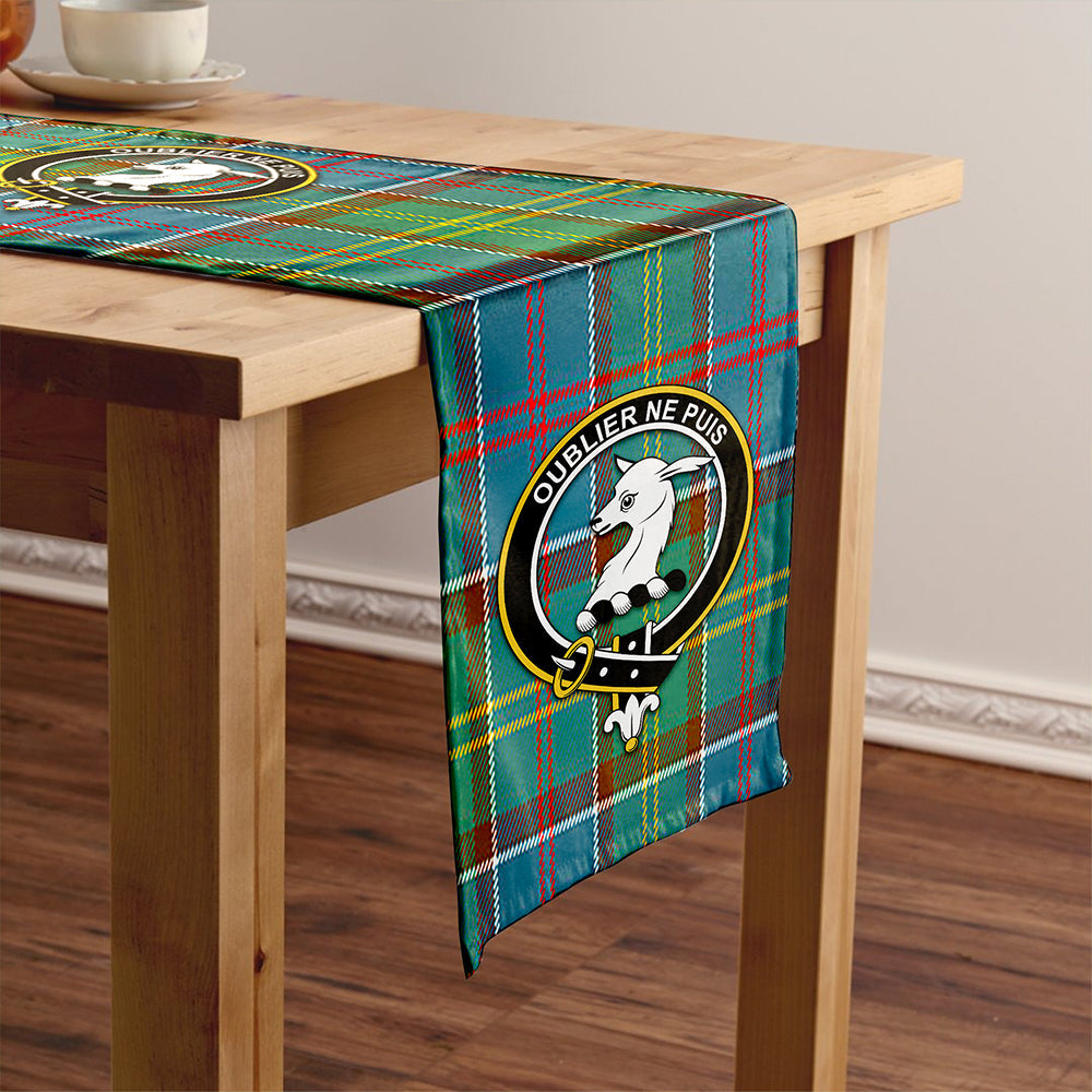 Colville District Clan Badge Tartan Table Runner