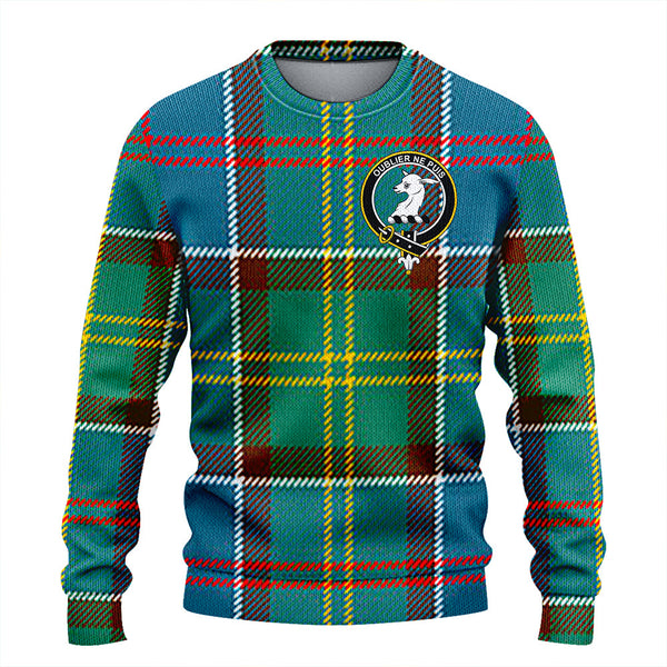 Colville District Clan Badge Tartan Knitted Sweater