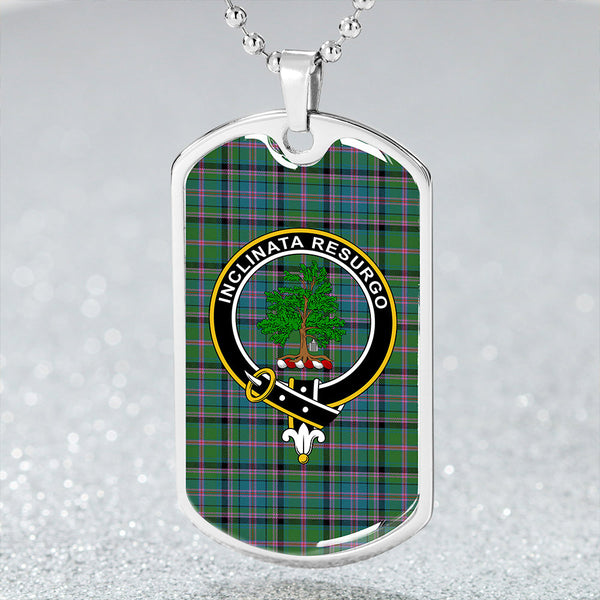 Cooper Ancient Clan Badge Classic Tartan Dog Tag Necklace