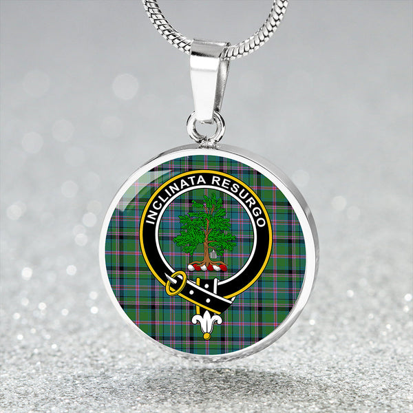 Cooper Ancient Clan Badge Tartan Classic Circle Necklace