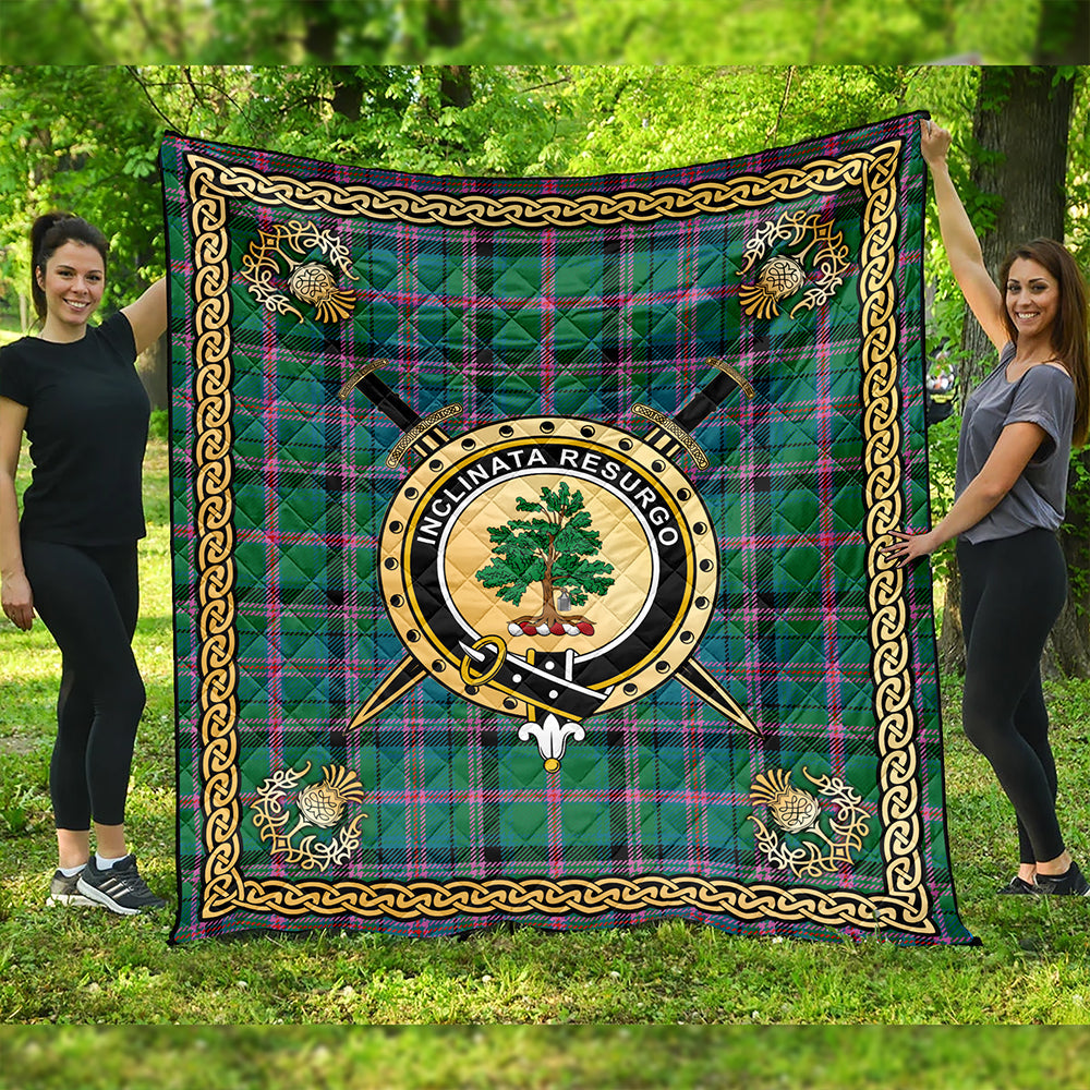 Cooper Ancient Clan Badge Tartan Premium Quilt Celtic Shield