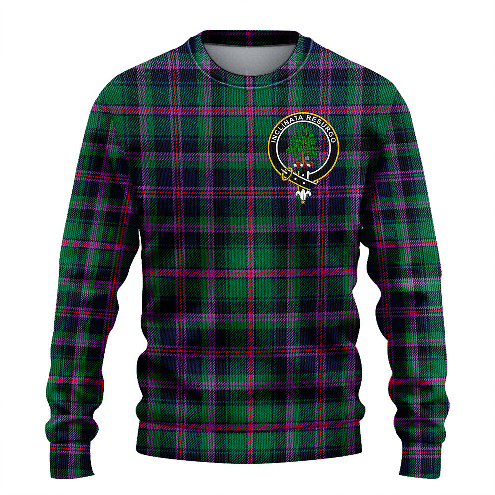 Cooper Modern Clan Badge Tartan Knitted Sweater