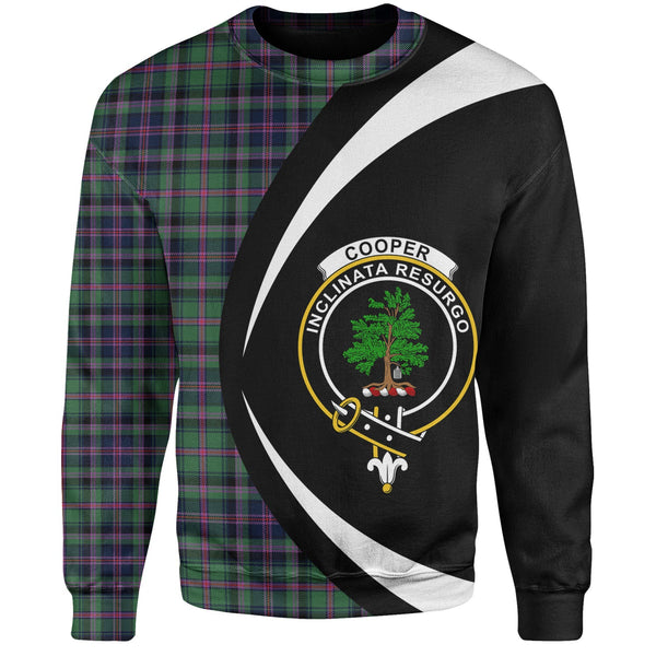 Cooper Modern Clan Badge Tartan Sweatshirt Circle Style Personalized