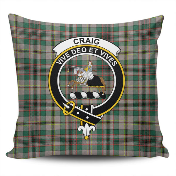 Craig Ancient Tartan Classic Crest Pillow Cover