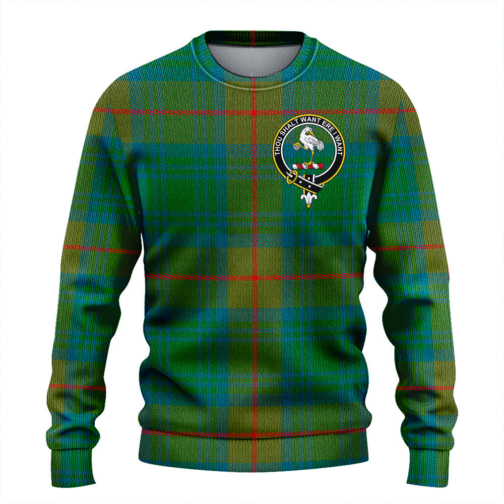 Cranston Ancient Clan Badge Tartan Knitted Sweater