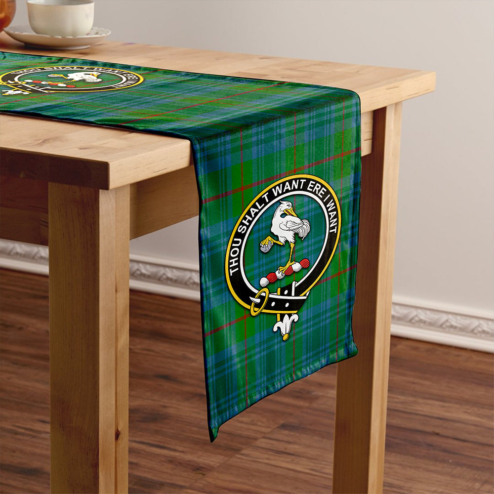 Cranston Modern Clan Badge Tartan Table Runner