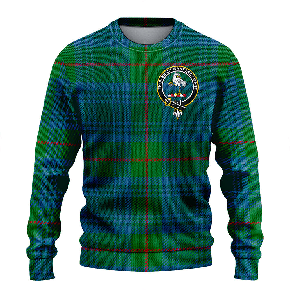 Cranston Modern Clan Badge Tartan Knitted Sweater