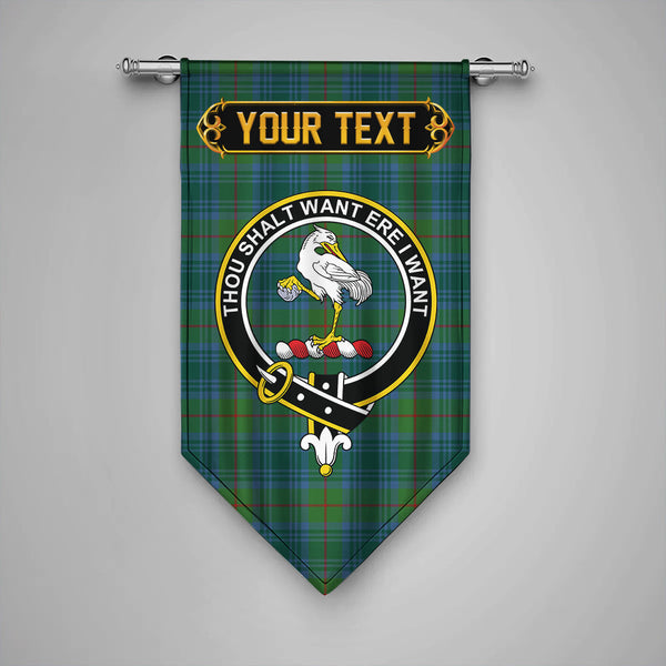 Cranston Modern Clan Badge Tartan Gonfalon Personalize