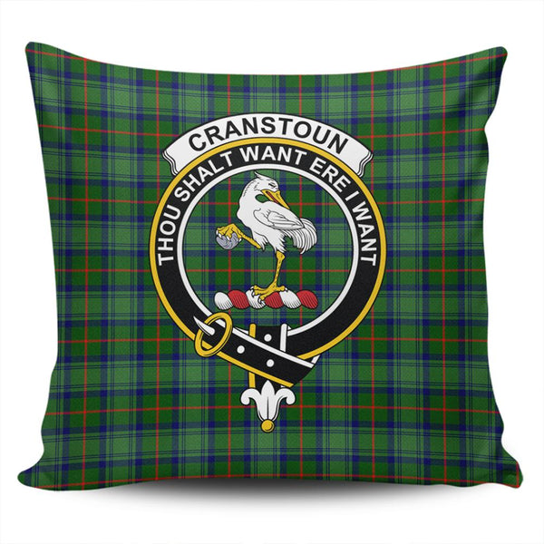 Cranstoun Tartan Classic Crest Pillow Cover