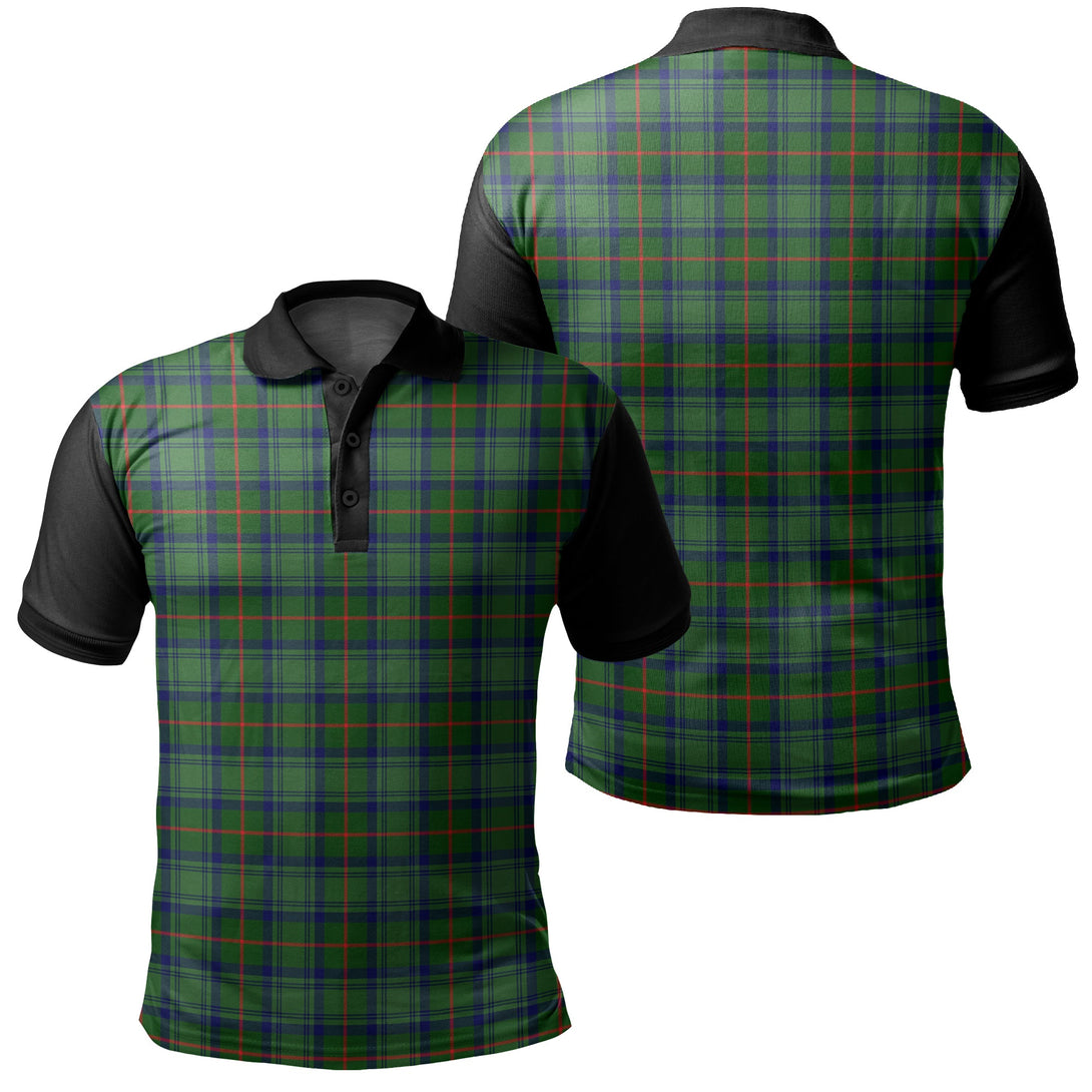 Cranstoun Tartan Classic Polo Shirt Black Neck 1 Style