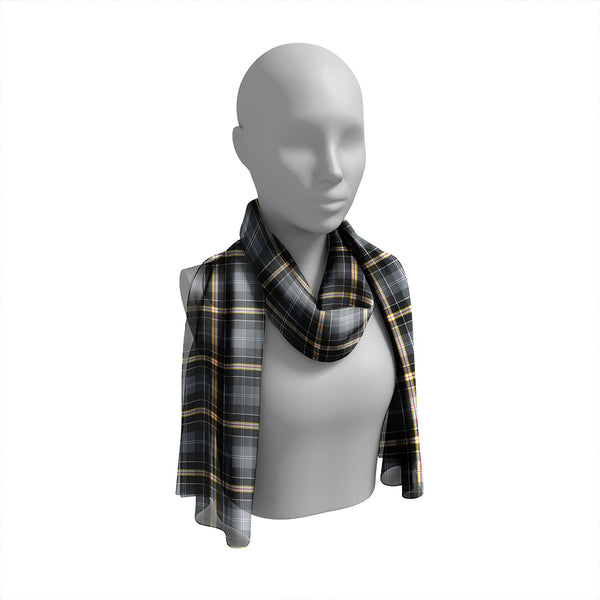 Craparo Modern Tartan Classic Silk Habotai Long Scarf