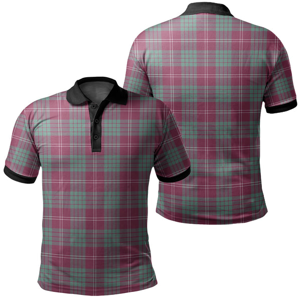 Crawford Ancient Tartan Classic Polo Shirt Black Neck 2 Style