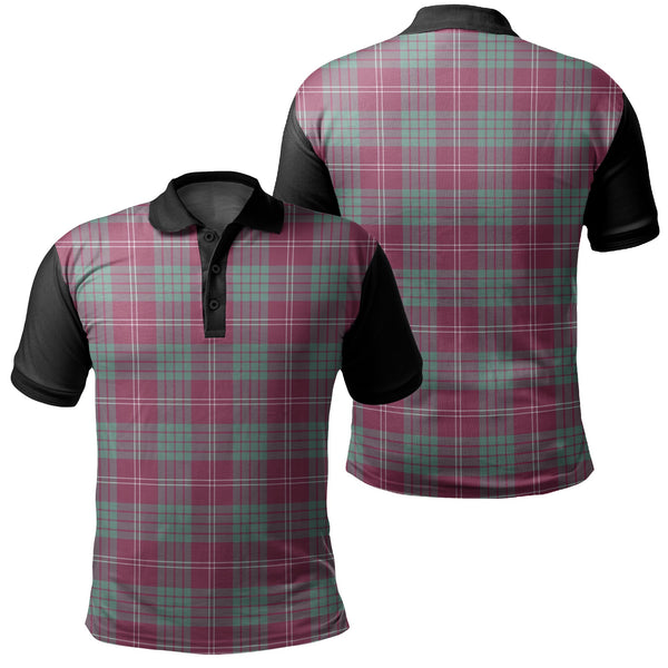 Crawford Ancient Tartan Classic Polo Shirt Black Neck 1 Style