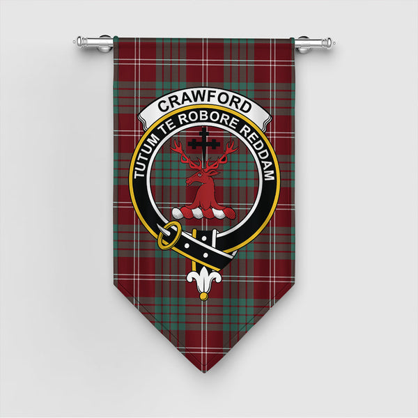 Crawford Modern Tartan Classic Crest Gonfalon