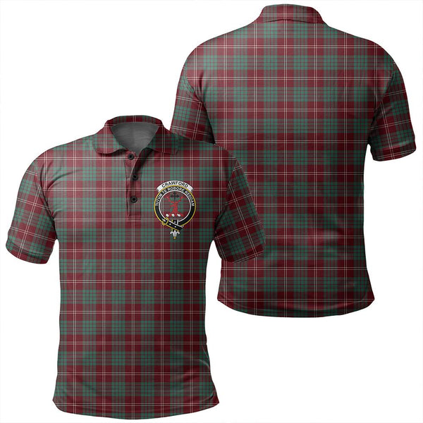 Crawford Modern Tartan Classic Crest Polo Shirt