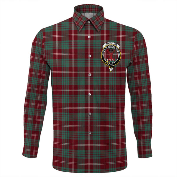 Crawford Modern Tartan Classic Crest Long Sleeve Button Shirt