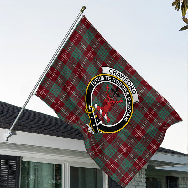 Crawford Modern Classic Crest House Flag