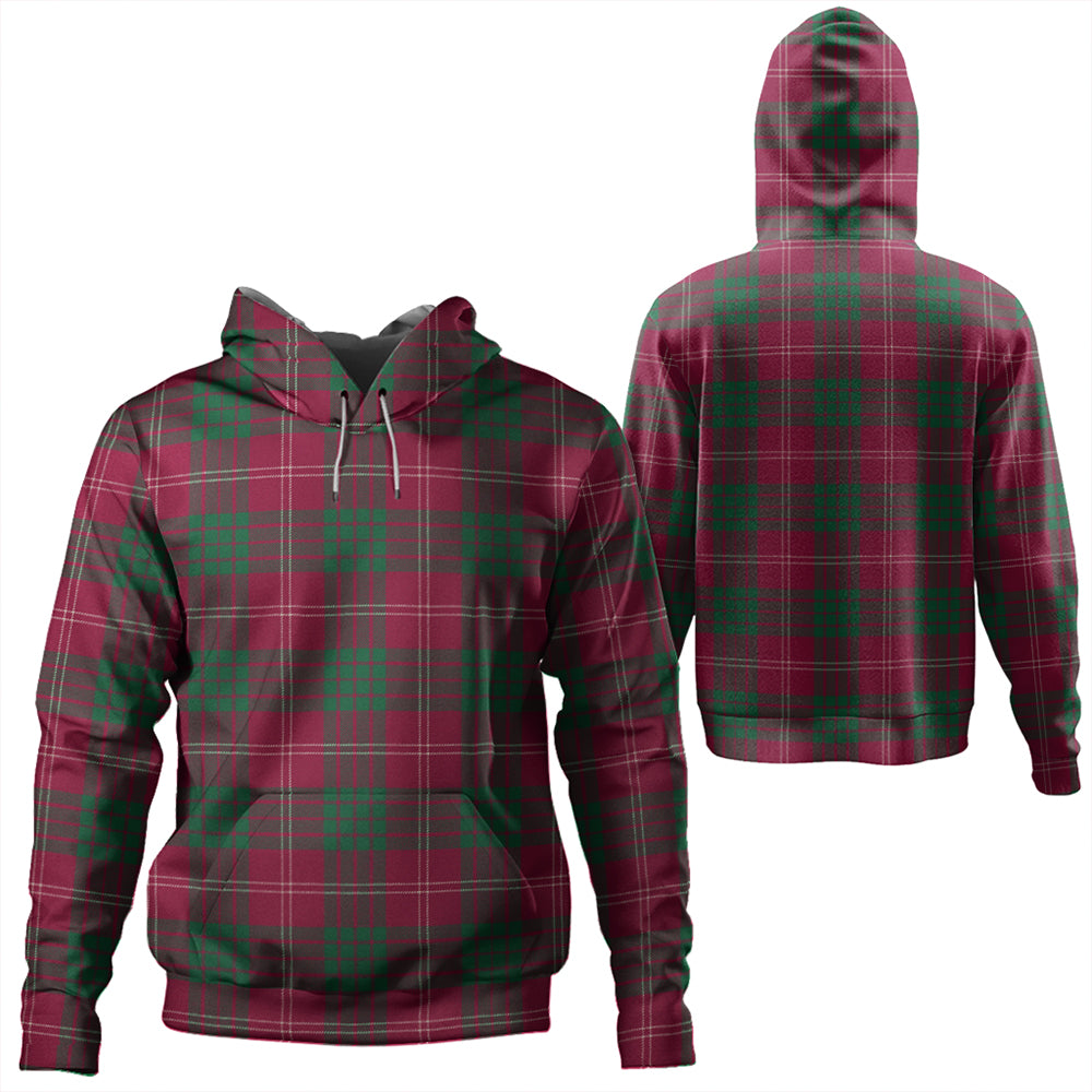 Crawford Red Modern Tartan Classic Hoodie